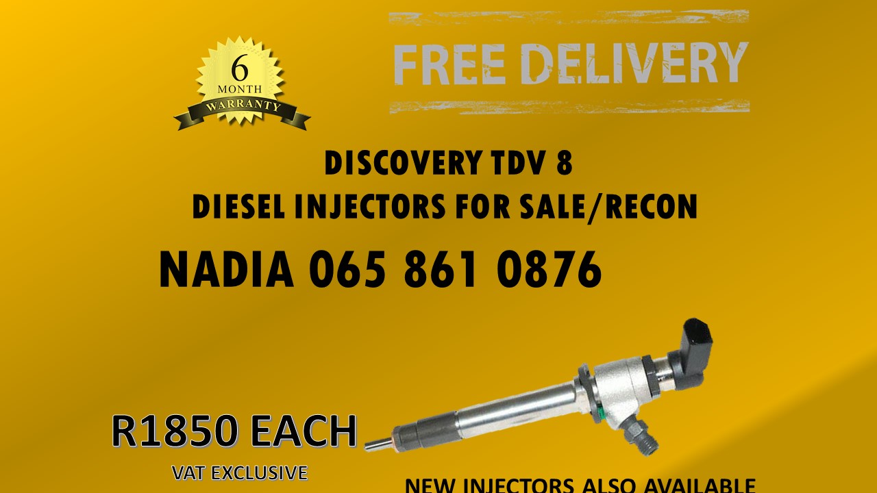 DISCOVERY TDV 8 DIESEL INJECTORS FOR SALE - WARRANTY 6 MONTHS - Private Seller DISCOVERY TDV 8 DIESEL INJECTORS FOR SALE - WARRANTY 6 MONTHS - Private Seller