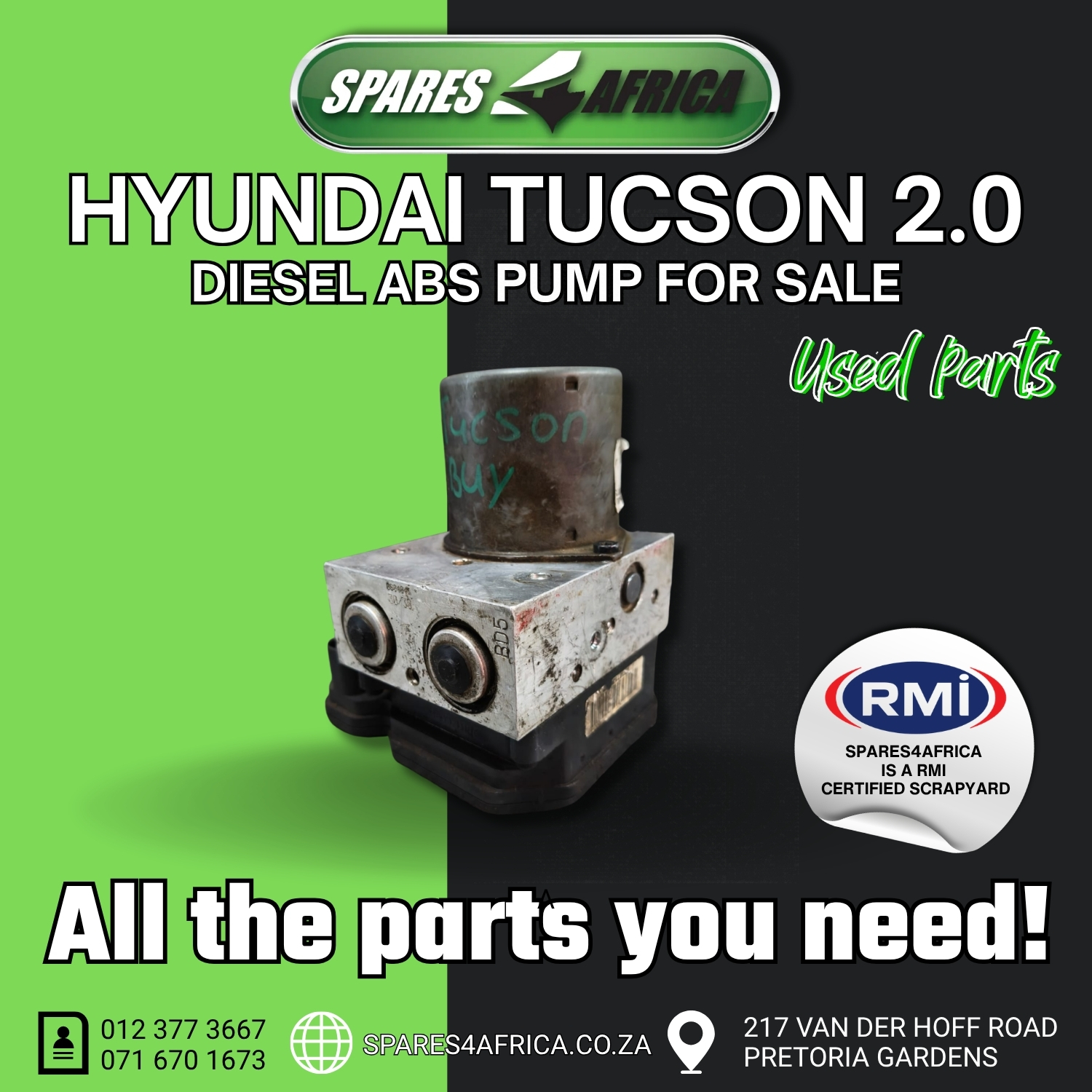 HYUNDAI TUCSON 2.0 DIESEL ABS PUMP – USED - Private Seller HYUNDAI TUCSON 2.0 DIESEL ABS PUMP – USED - Private Seller