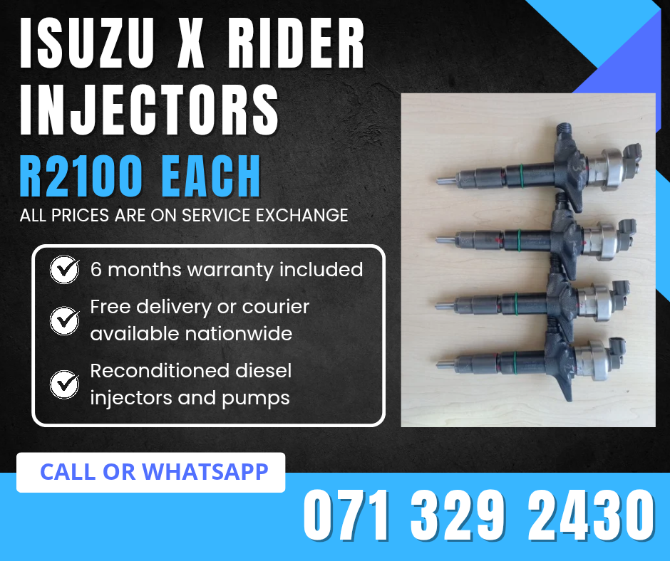 ISUZU X RIDER INJECTORS FOR SALE WITH WARRANTY - Private Seller ISUZU X RIDER INJECTORS FOR SALE WITH WARRANTY - Private Seller