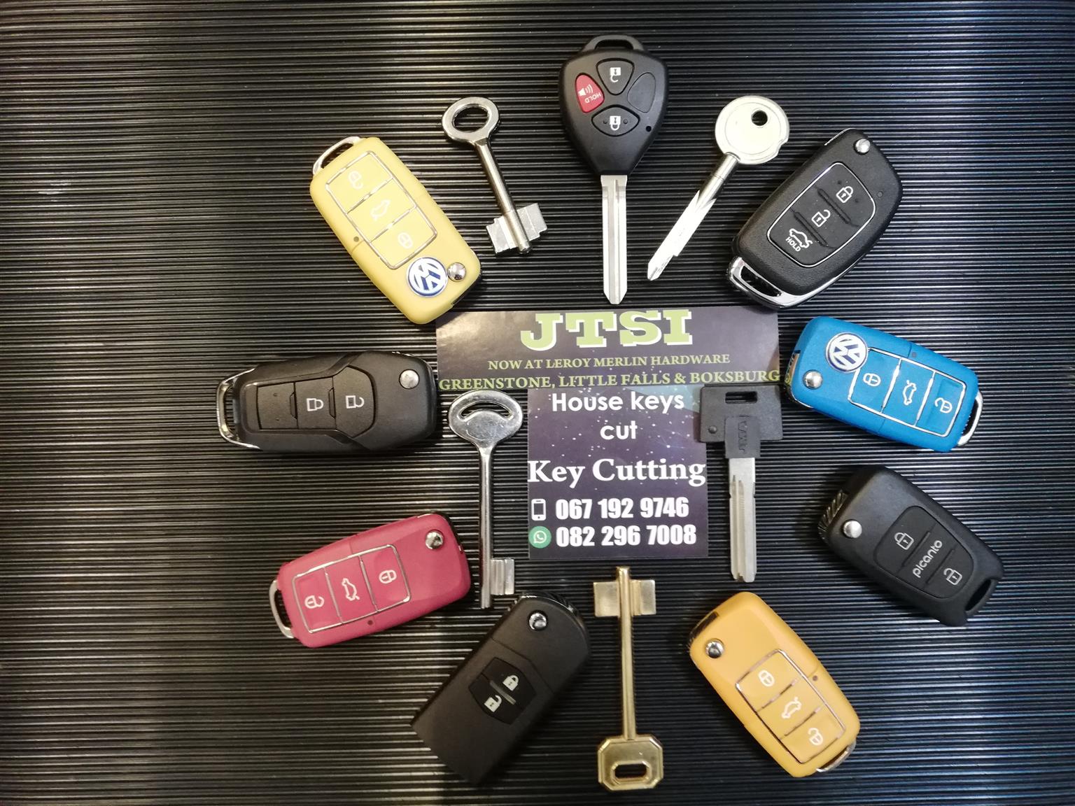 Spare keys and caseings for cars