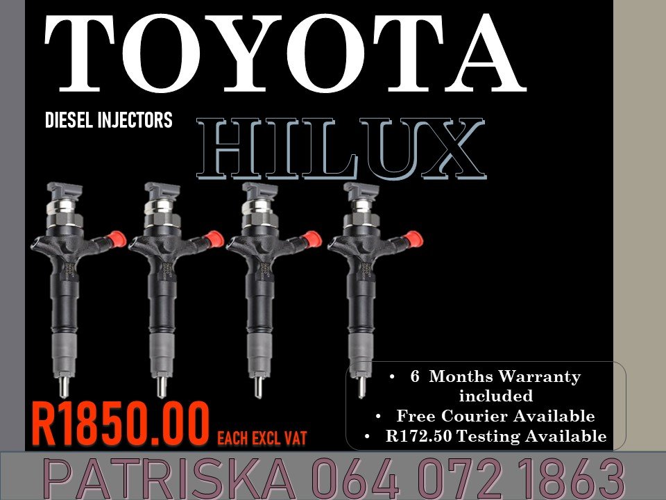TOYOTA HILUX DIESEL INJECTORS FOR SALE ON SAME DAY SERVICE - Private Seller TOYOTA HILUX DIESEL INJECTORS FOR SALE ON SAME DAY SERVICE - Private Seller