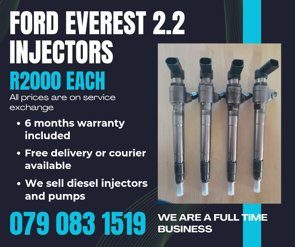 FORD EVEREST 2.2 INJECTORS FOR SALE WITH WARRANTY - Private Seller FORD EVEREST 2.2 INJECTORS FOR SALE WITH WARRANTY - Private Seller