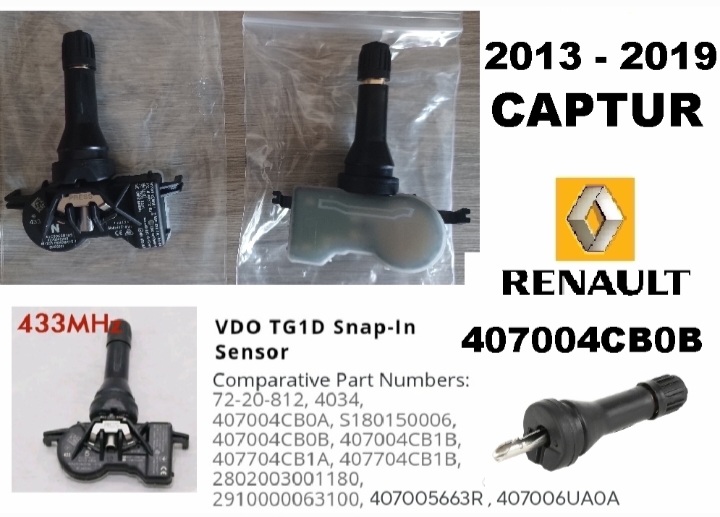 Renault Captur tyre pressure sensors TPMS - Private Seller