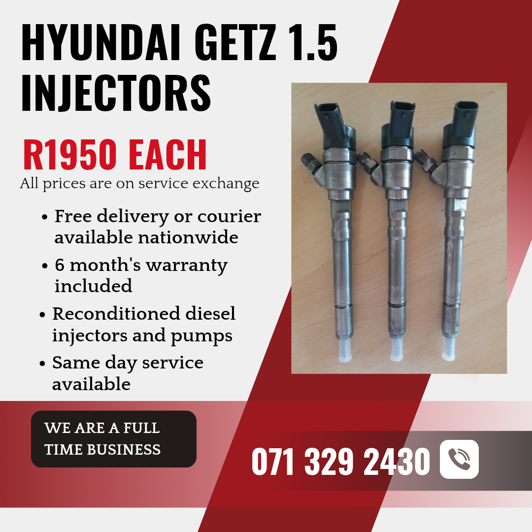 HYUNDAI GETZ 1.5 INJECTORS FOR SALE WITH WARRANTY - Private Seller HYUNDAI GETZ 1.5 INJECTORS FOR SALE WITH WARRANTY - Private Seller