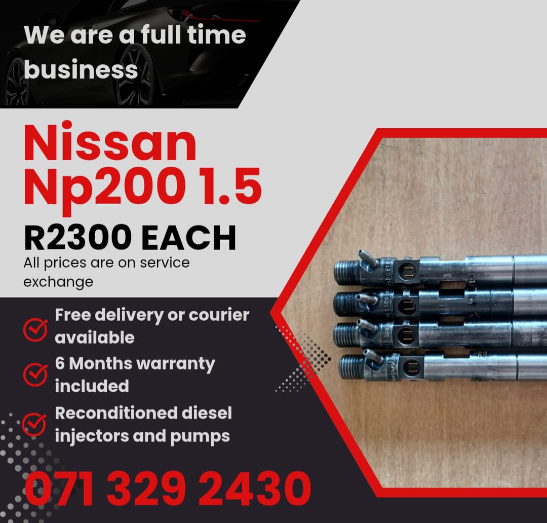 NISSAN NP200 1.5 INJECTORS FOR SALE WITH WARRANTY INCLUDED - Private Seller NISSAN NP200 1.5 INJECTORS FOR SALE WITH WARRANTY INCLUDED - Private Seller