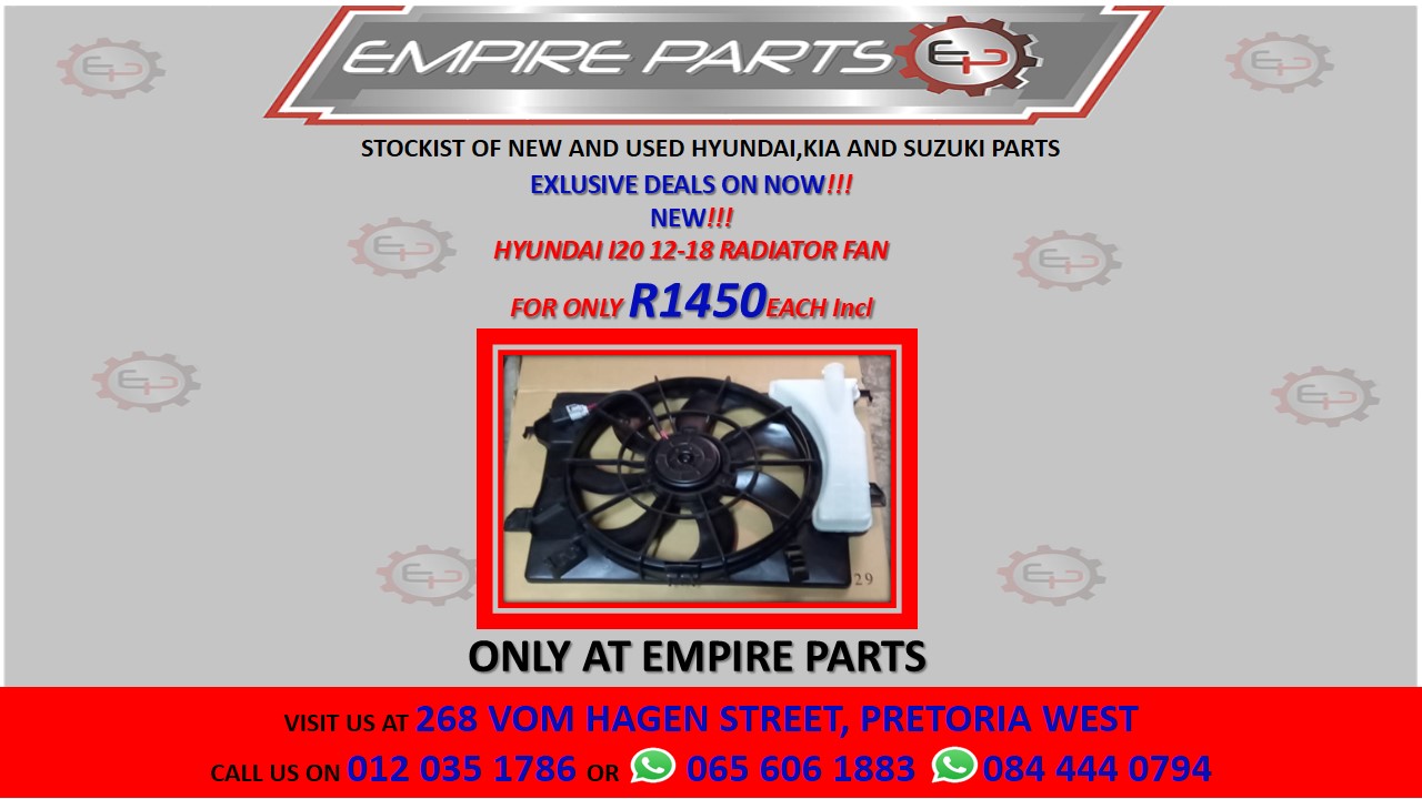 HYUNDAI I20 12-18 RADIATOR FAN - Private Seller HYUNDAI I20 12-18 RADIATOR FAN - Private Seller