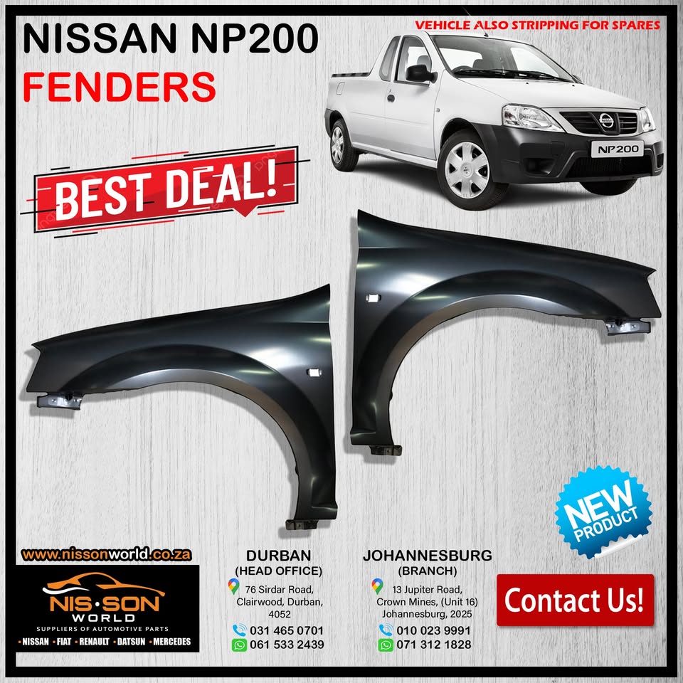 NISSAN NP200 FENDERS LHS/RHS - Private Seller
