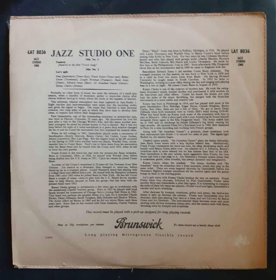 Jazz Studio 1 LP Record