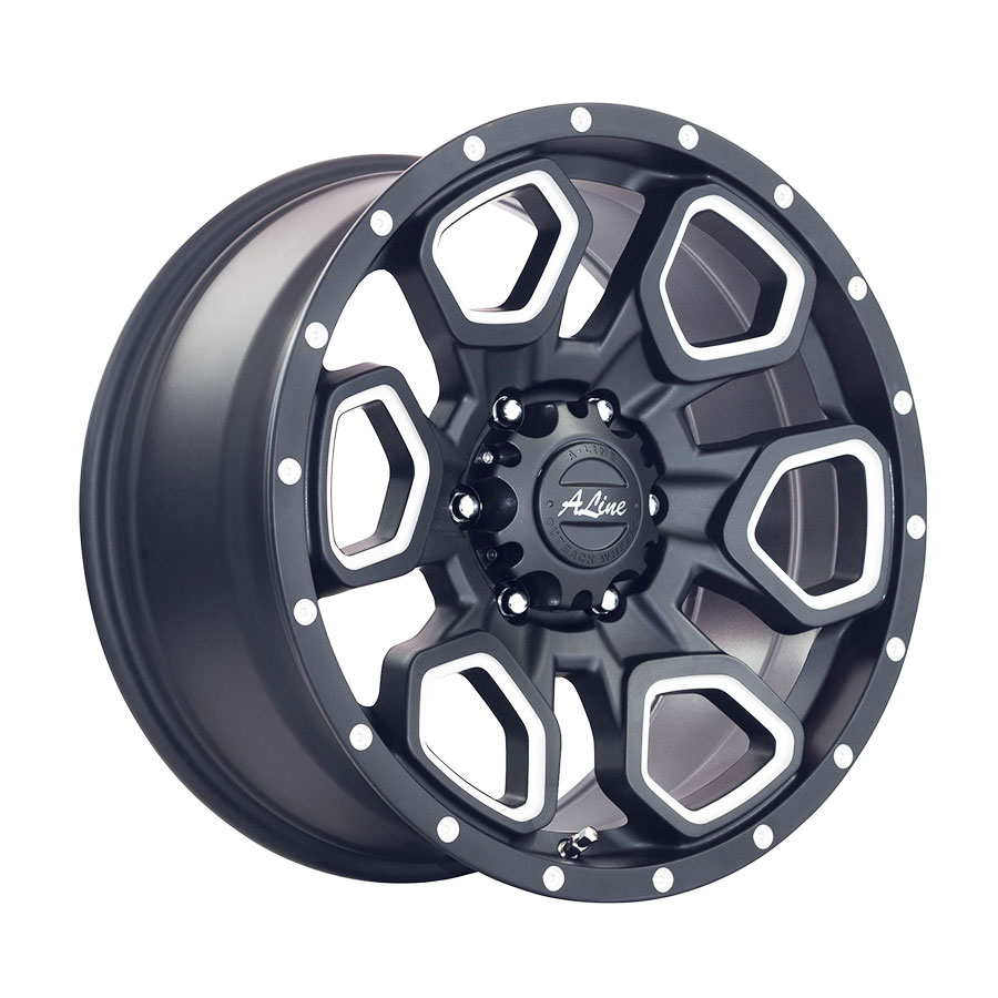 17″ A-Line Summit Satin Black Milled 6/139 9j ET25 106.2 1000kg Load Alloy Wheels 17″ A-Line Summit Satin Black Milled 6/139 9j ET25 106.2 1000kg Load Alloy Wheels