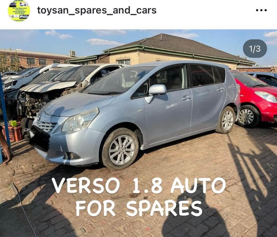 2011 TOYOTA VERSO 1.8 AUTO FOR SPARES - Private Seller 2011 TOYOTA VERSO 1.8 AUTO FOR SPARES - Private Seller
