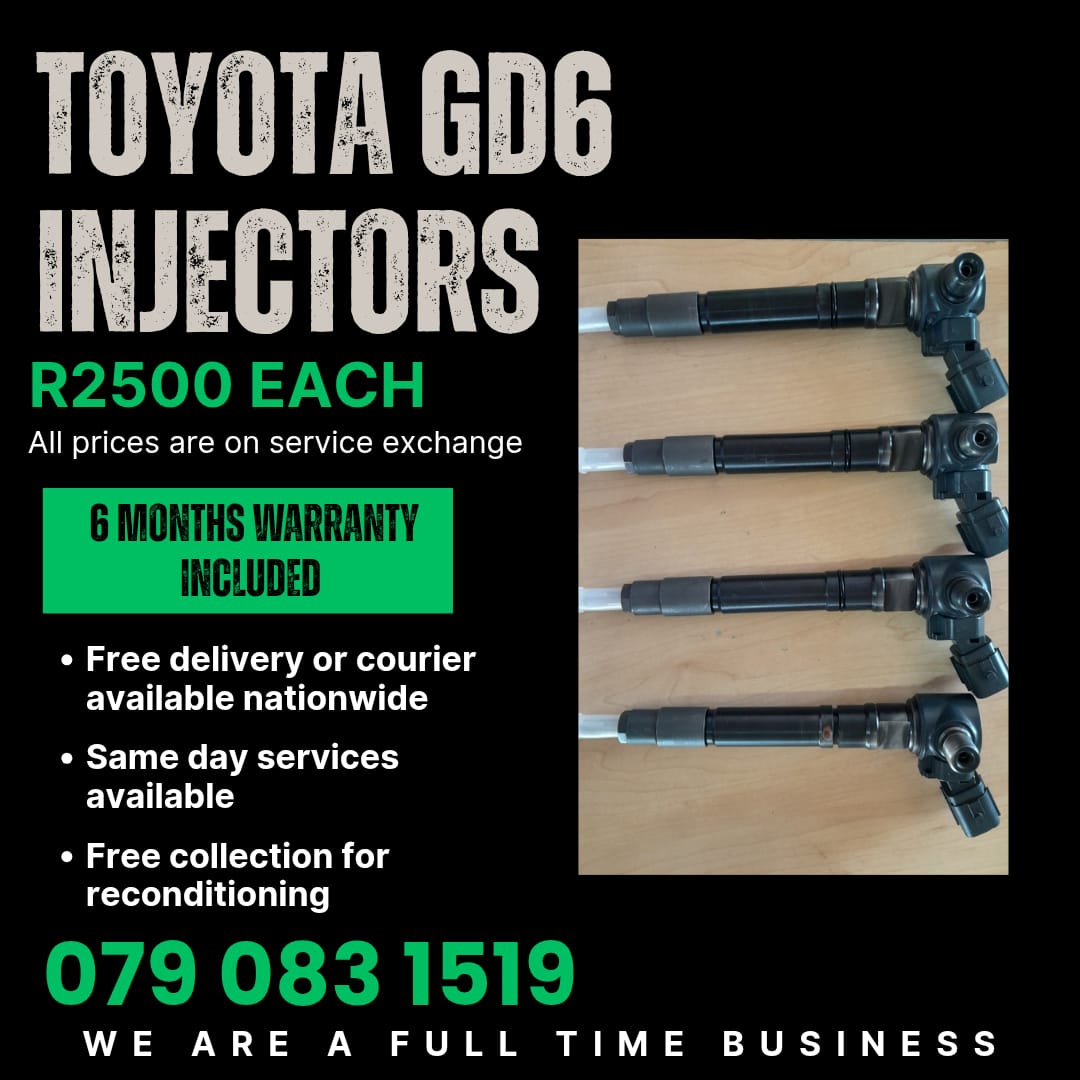 TOYOTA GD6 INJECTORS FOR SALE WITH WARRANTY - Private Seller