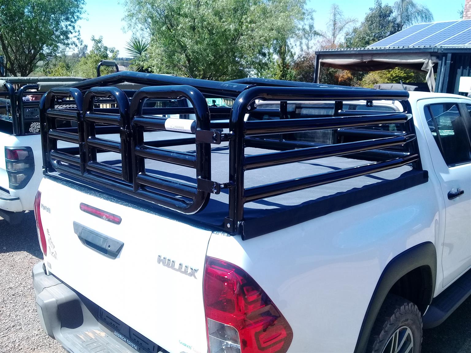 Hilux Gd 6 DC cattle rail /  Removable roof(game drive or hunting ) , canvas canopy and tonneau cover