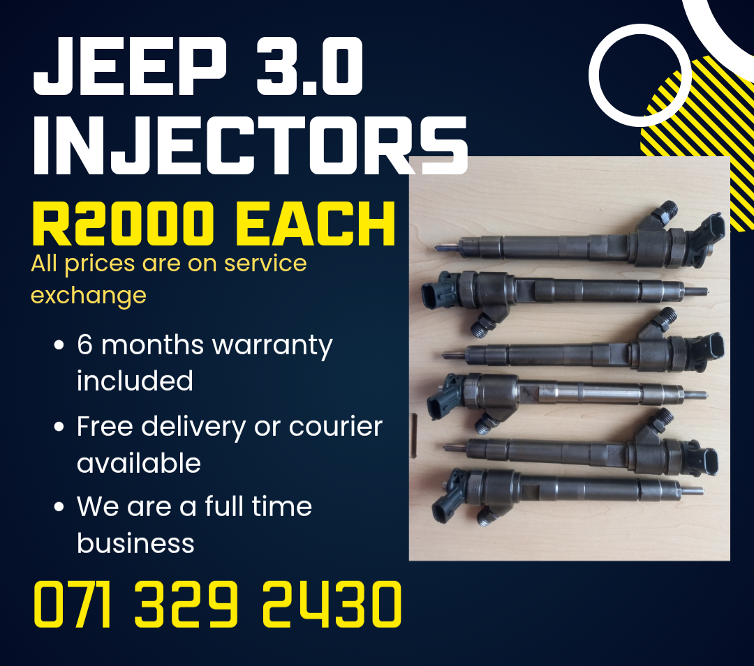JEEP 3.0 INJECTORS FOR SALE WITH WARRANTY ON
