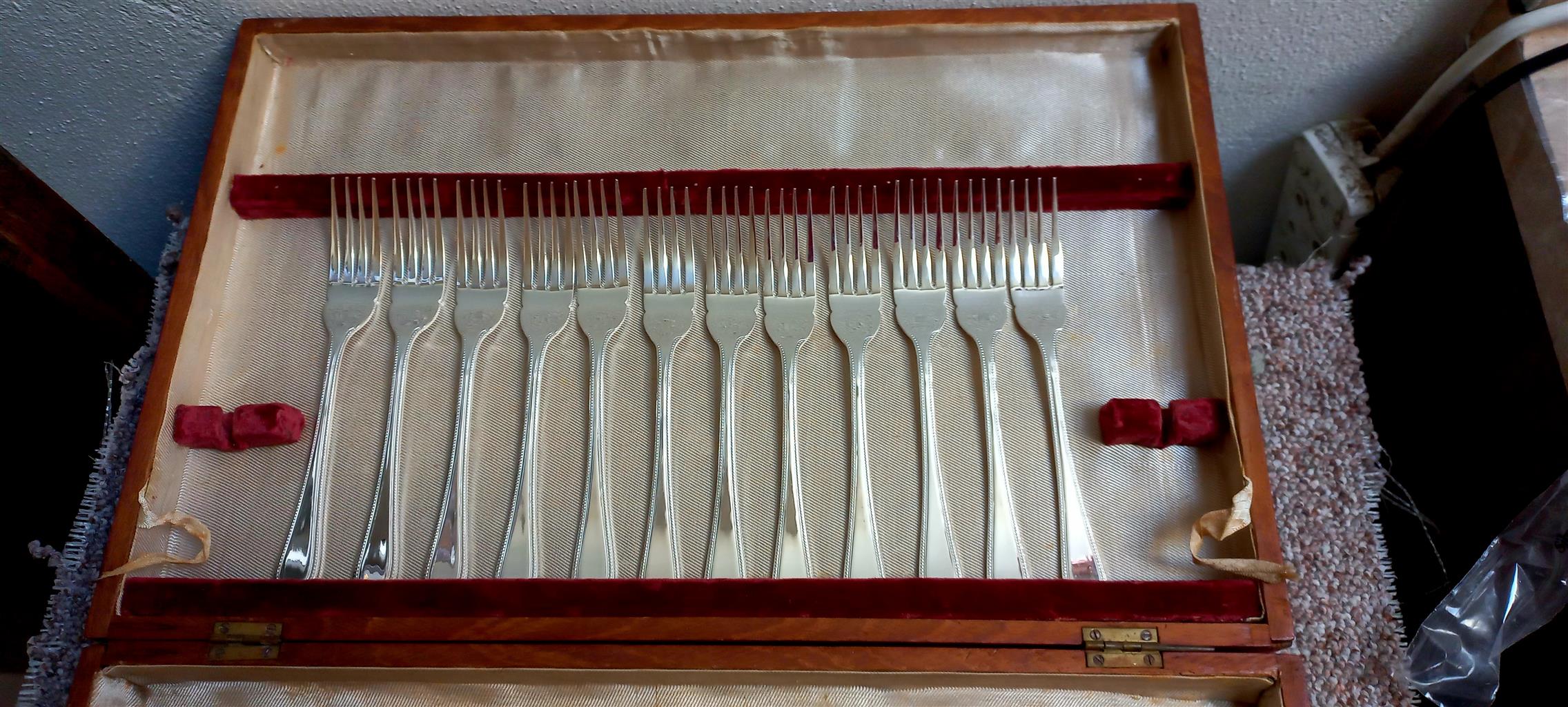 Serving Plates and Cutlery Set