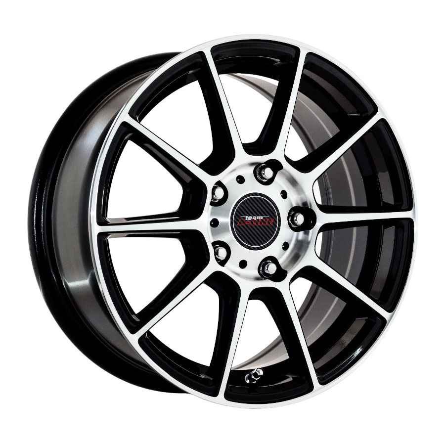 14″ A-Line Spree 4/100 & 4/108 Velvet Black Alloy Wheels
