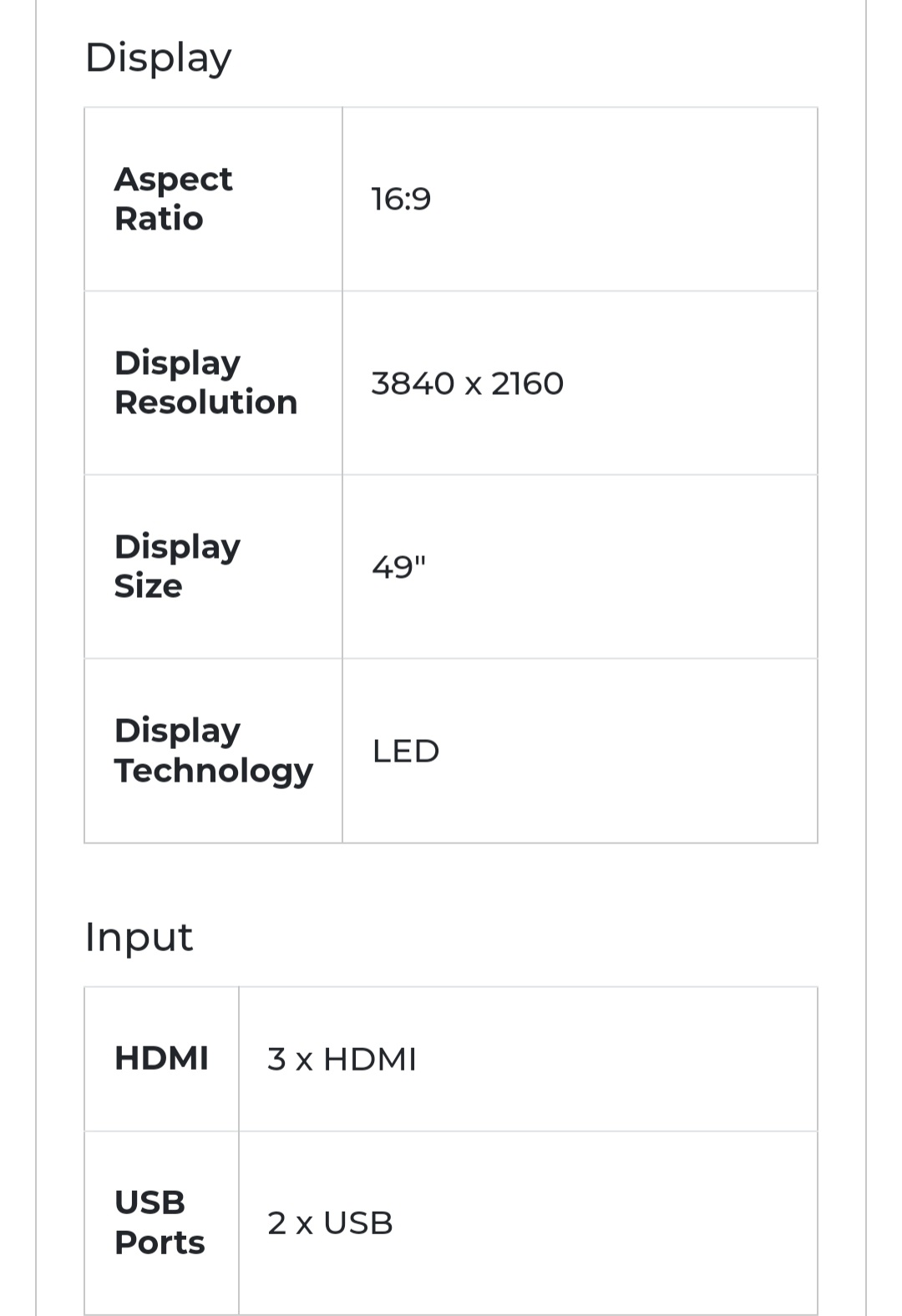 TV for sale, Panasonic 49 Inch