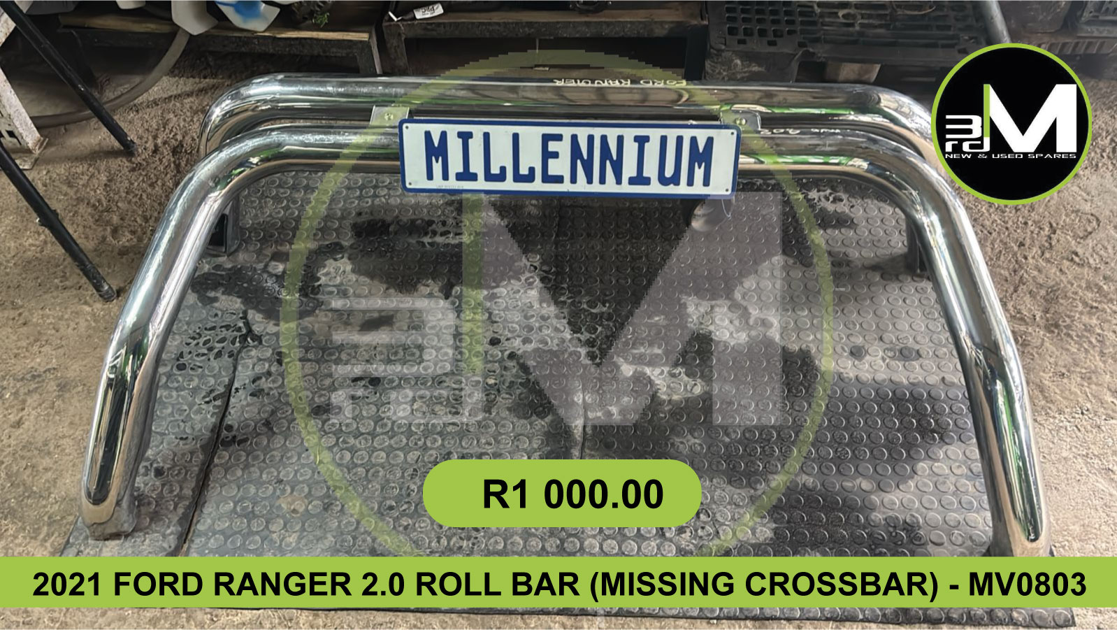 2021 FORD RANGER 2.0 ROLL BAR (CROSS BAR MISSING) - MV0803 - Private Seller 2021 FORD RANGER 2.0 ROLL BAR (CROSS BAR MISSING) - MV0803 - Private Seller