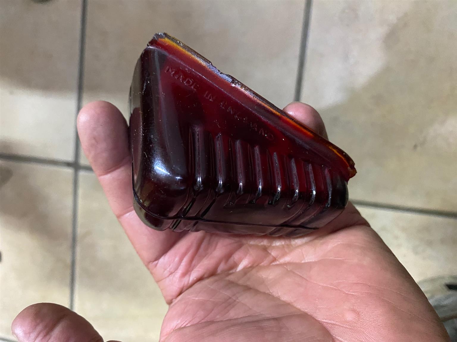 Tail light lens stop original Lucas L471