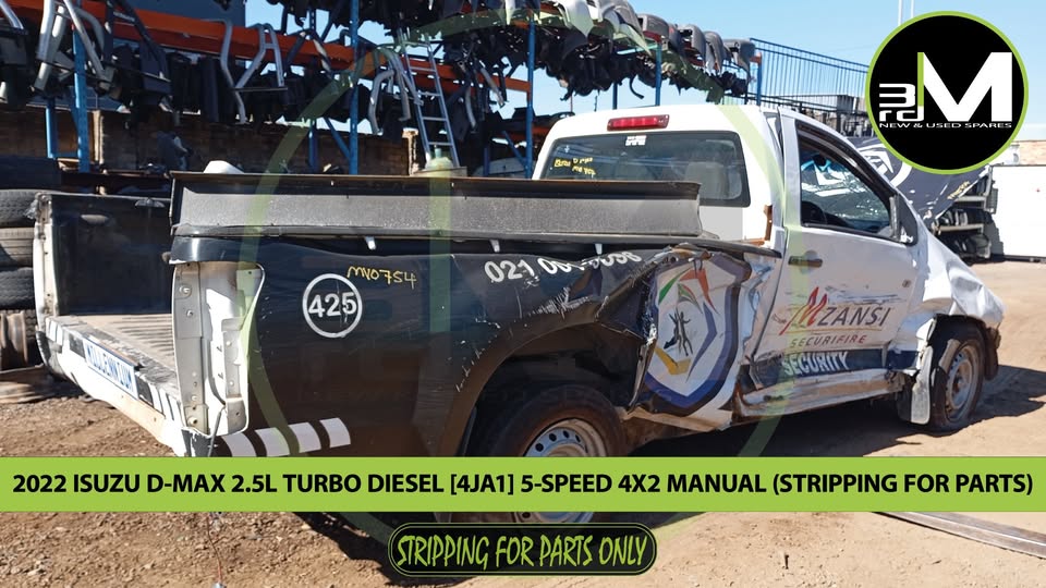 2022 ISUZU D-MAX SINGLE CAB GEN 6 5-SPEED MANUAL 4x2 (STRIPPING FOR PARTS)
