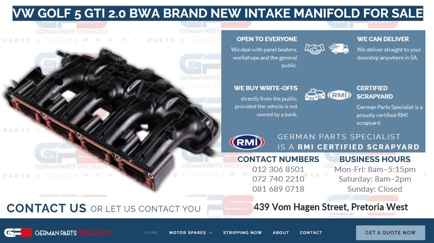 VW GOLF 5 GTI 2.0 BWA BRAND NEW INTAKE MANIFOLD FOR SALE - Private Seller VW GOLF 5 GTI 2.0 BWA BRAND NEW INTAKE MANIFOLD FOR SALE - Private Seller