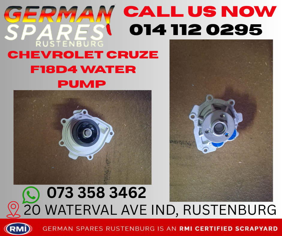CHEVROLET CRUZE F18D4 WATER PUMP FOR SALE - Private Seller CHEVROLET CRUZE F18D4 WATER PUMP FOR SALE - Private Seller