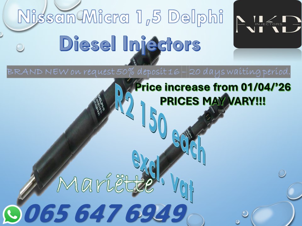 Diesel Injectors Nissan Micra 1.5 CDI - Private Seller Diesel Injectors Nissan Micra 1.5 CDI - Private Seller