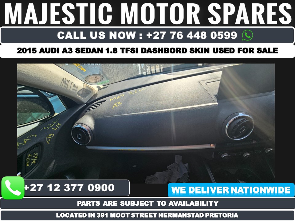 2015 Audi A3 Sedan 1.8 TFSI dashboard skin used for sale - Private Seller 2015 Audi A3 Sedan 1.8 TFSI dashboard skin used for sale - Private Seller