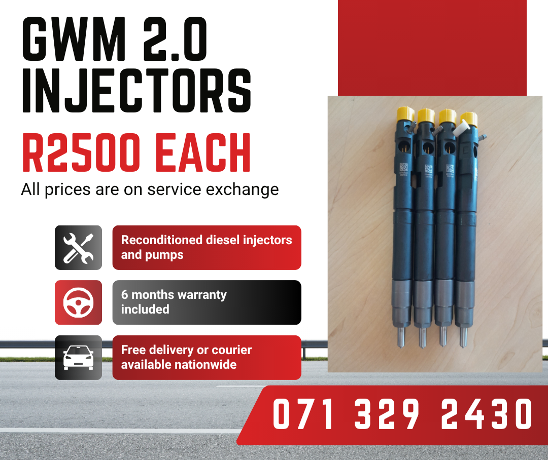 GWM 2.0 INJECTORS FOR SALE WITH WARRANTY - Private Seller GWM 2.0 INJECTORS FOR SALE WITH WARRANTY - Private Seller