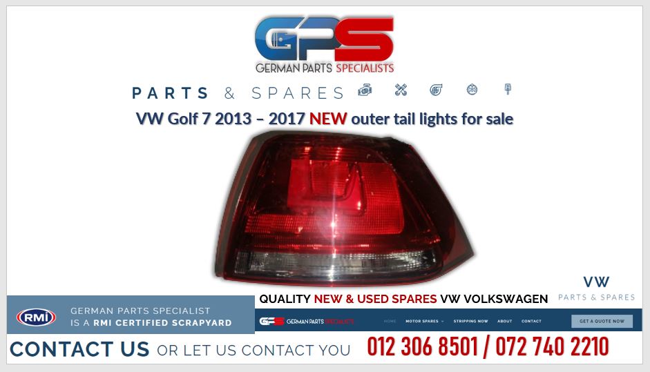 VW Golf 7 2013 – 2017 new outer tail lights for sale - Private Seller VW Golf 7 2013 – 2017 new outer tail lights for sale - Private Seller