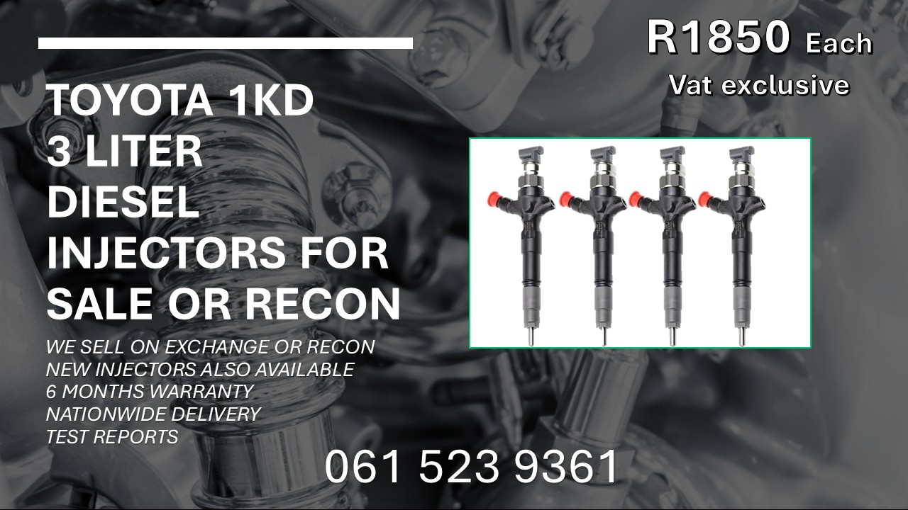 TOYOTA 1KD DIESEL INJECTORS FOR SALE WITH TEST REPORTS - Private Seller TOYOTA 1KD DIESEL INJECTORS FOR SALE WITH TEST REPORTS - Private Seller