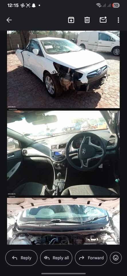2017 HYUNDAI ACCENT 1.6 AUTOMATIC STRIPPING FOR PARTS - Private Seller 2017 HYUNDAI ACCENT 1.6 AUTOMATIC STRIPPING FOR PARTS - Private Seller
