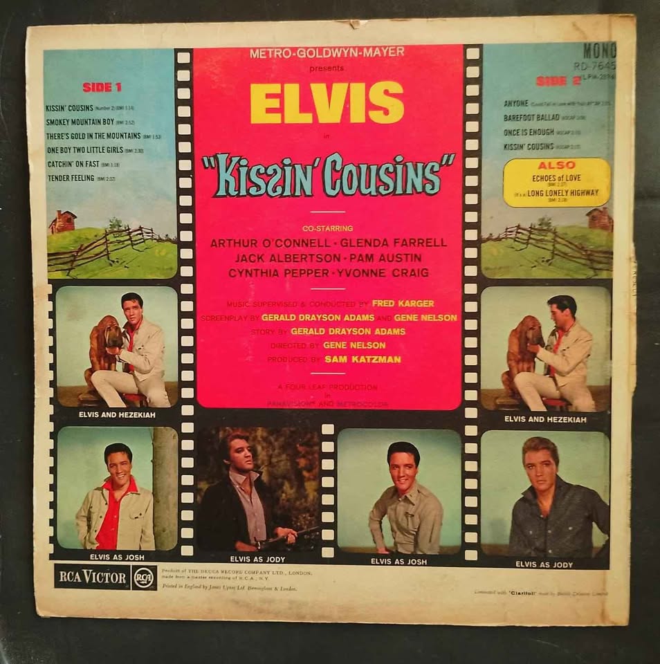 Elvis Presley - Kissin' Cousins LP Record