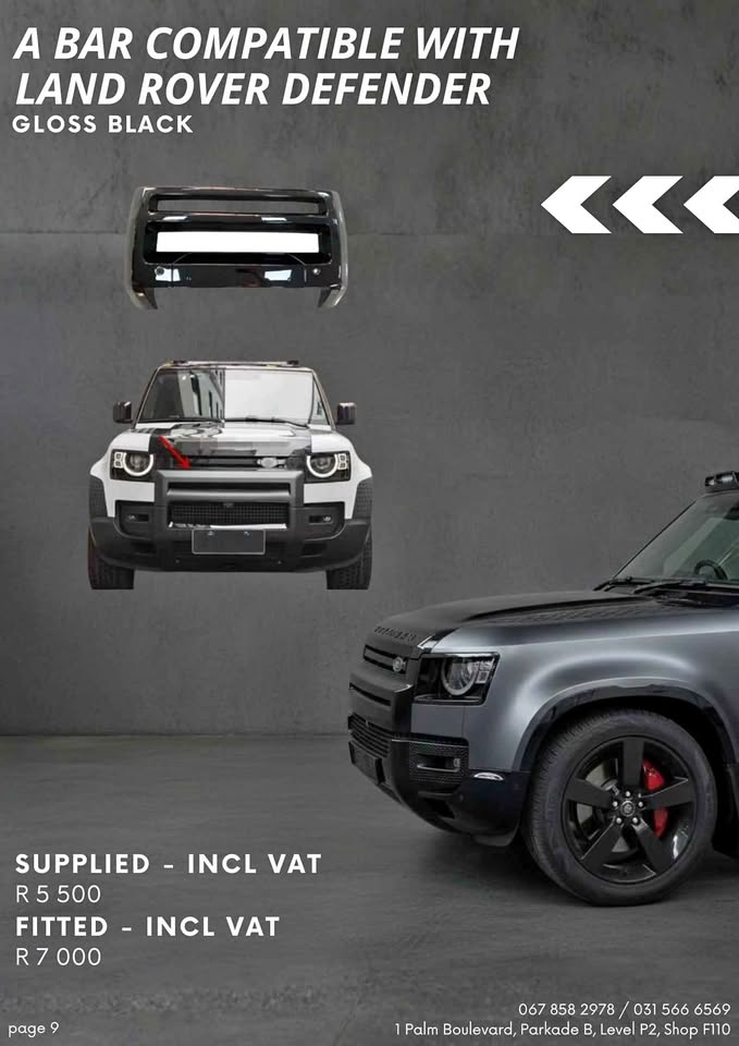 A Bar compatible with Land Rover Defender - Fitted - Private Seller A Bar compatible with Land Rover Defender - Fitted - Private Seller