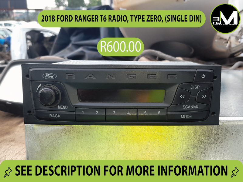  RADIO FORD RANGER T6 2018, TIPO CERO, (DIN SIMPLE) |  Correo no deseado