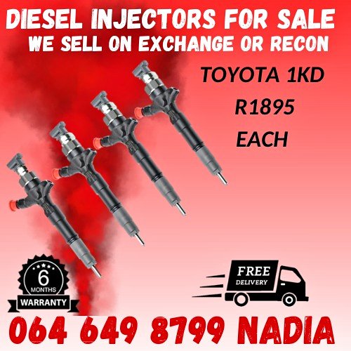 TOYOTA 1KD DIESEL INJECTORS FOR SALE - Private Seller