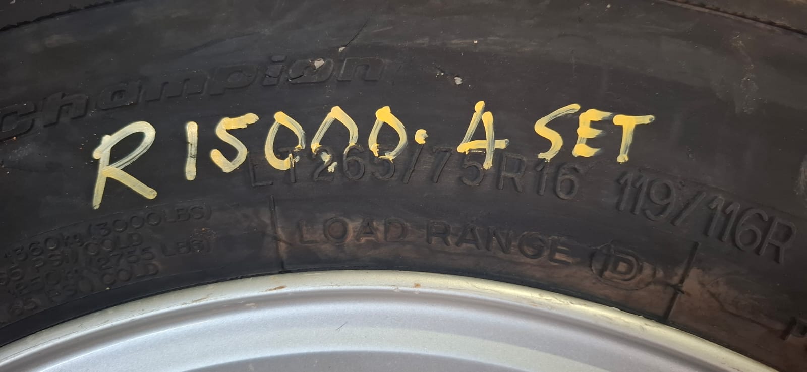 For Sale: Mitsubishi Pajero 16-inch BFGoodrich Mag Rim & Tire Set (Second-Hand)