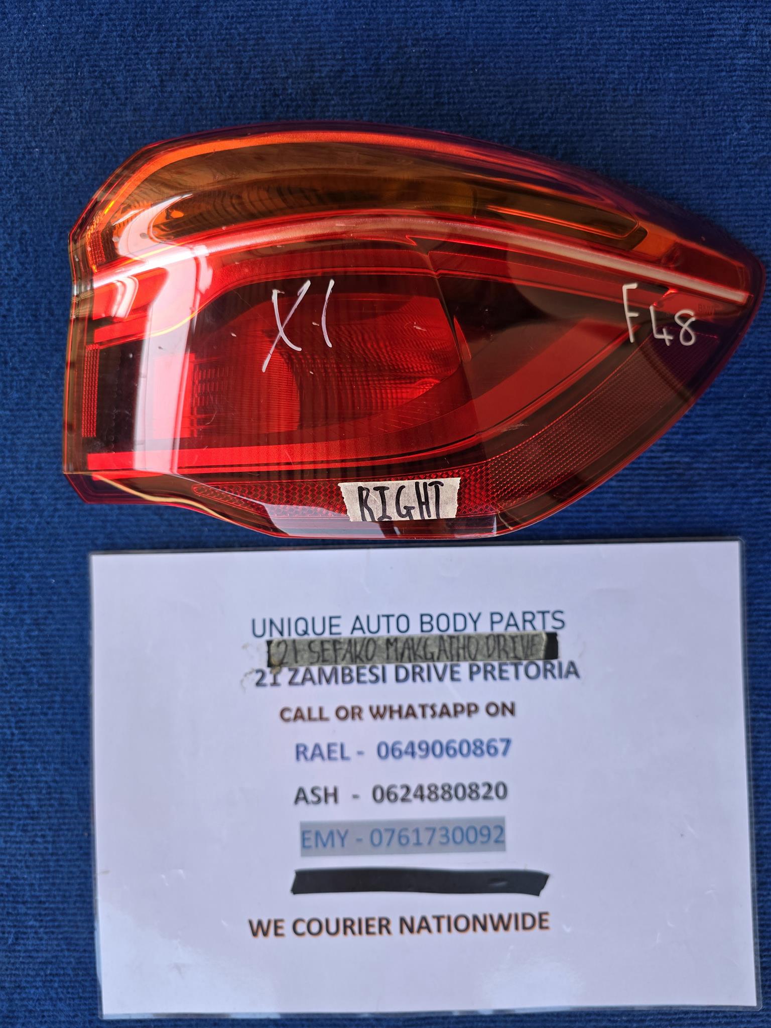 BMW X1 F48 Tail Light Original BMW X1 F48 Tail Light Original