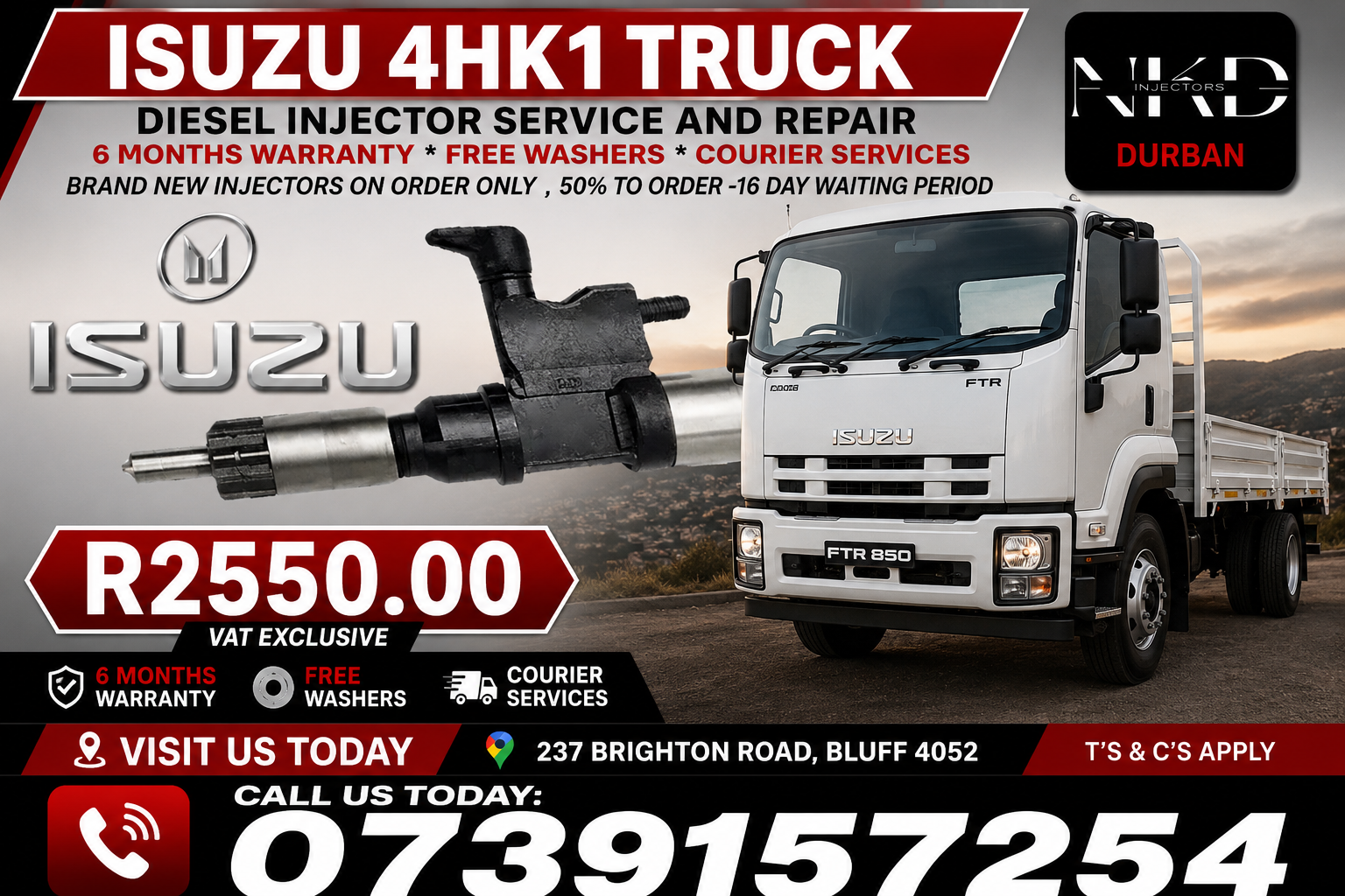Isuzu_4HK1_Truck_Diesel_Fuel_Injectors - Private Seller Isuzu_4HK1_Truck_Diesel_Fuel_Injectors - Private Seller