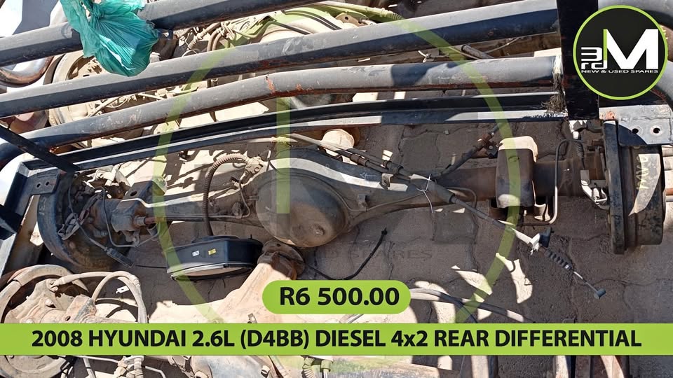 2008 HYUNDAI 2.6L (D4BB) DIESEL 4×2 REAR DIFFERENTIAL MV0531