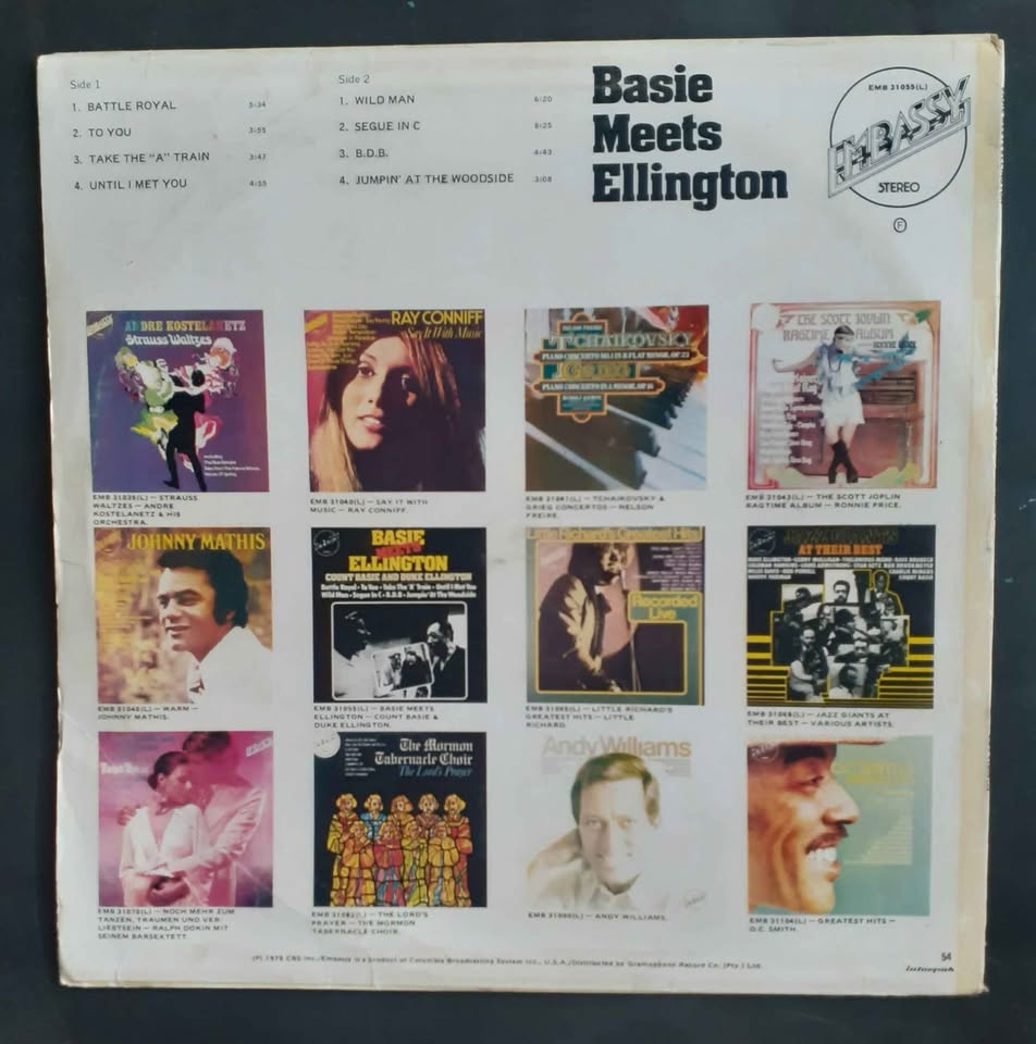 Count Basie & Duke Ellington - Basie Meets Ellington LP Record