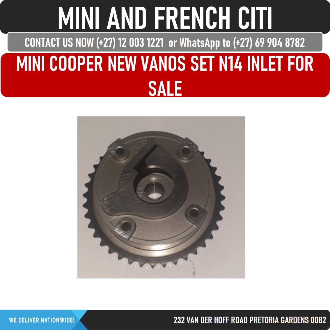 Mini Cooper New Vanos Set N12 N14 INLET for sale | Junk Mail