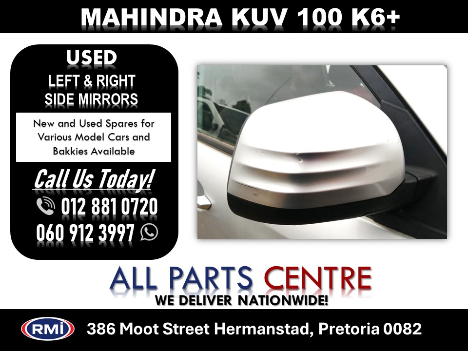 Mahindra Kuv 100 K6+ Used Side Mirrors for Sale Mahindra Kuv 100 K6+ Used Side Mirrors for Sale