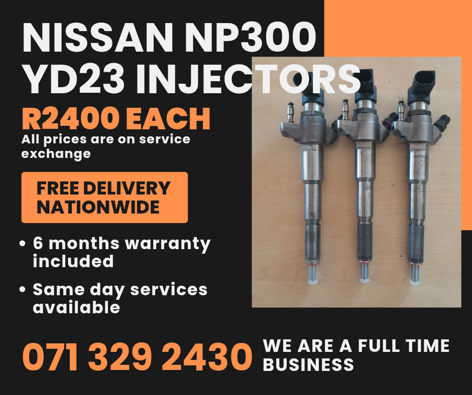 NISSAN NP300 YD23 INJECTORS FOR SALE WITH WARRANTY ON