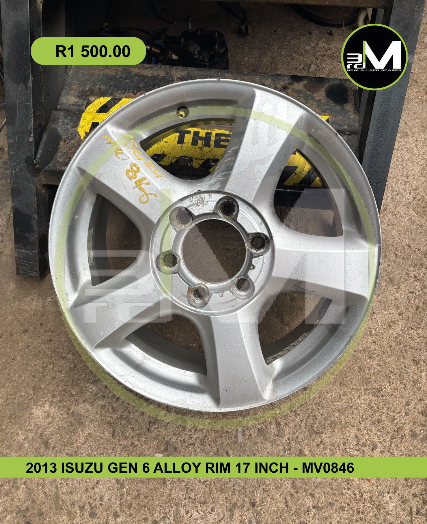 2013 ISUZU GEN 6 ALLOY RIM 17 INCH – MV0846