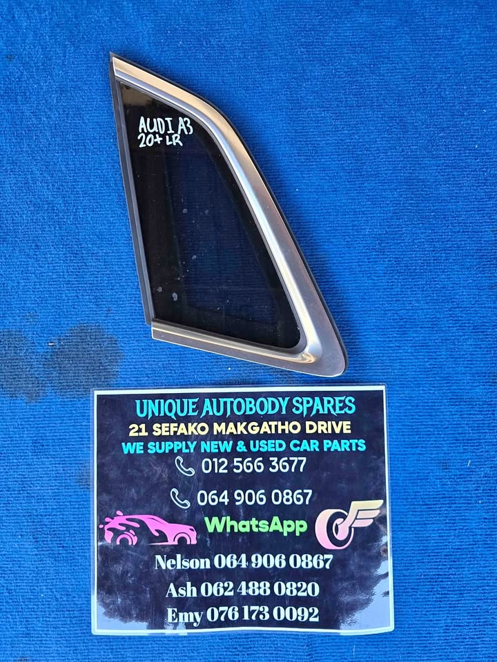 Audi A3 2020 + Left Rear Quarter Glass Audi A3 2020 + Left Rear Quarter Glass