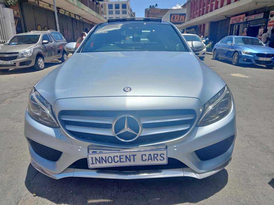 2016 MERCEDES BENZ C180 PETROL W205. AUTOMATIC TRANSMISSION, SKY BLUE COLOUR