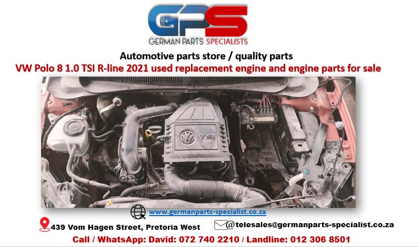 VW Polo 8 1.0 TSI R-line 2021 used replacement engine and engine parts for sale - Private Seller VW Polo 8 1.0 TSI R-line 2021 used replacement engine and engine parts for sale - Private Seller