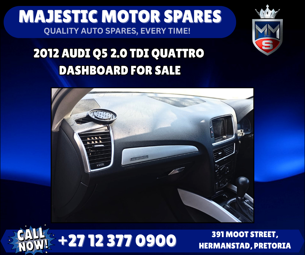 2012 Audi Q5 2.0 TDI Quattro Dashboard skin for sale - used - Private Seller 2012 Audi Q5 2.0 TDI Quattro Dashboard skin for sale - used - Private Seller