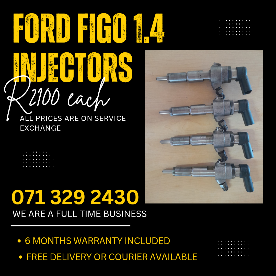 FORD FIGO 1.4 DIESEL INJECTORS FOR SALE WITH WARRANTY - Private Seller FORD FIGO 1.4 DIESEL INJECTORS FOR SALE WITH WARRANTY - Private Seller