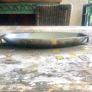A beautiful Vintage Silver plated oval bread or serving tray